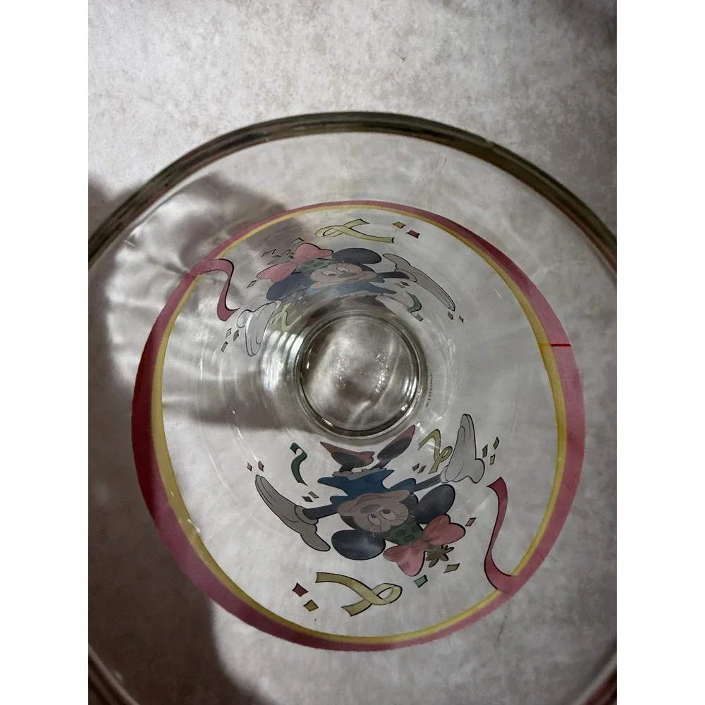 Disney Minnie Mouse Birthday Celebration Glass Tumbler Gibson Clear 16oz
